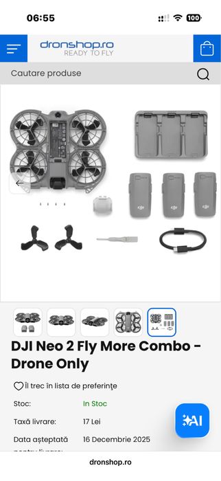 Dji neo 2 fly more combo drone only nou sigilat