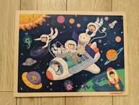 Puzzle lemn astronaut spațiu Topbright 48 piese