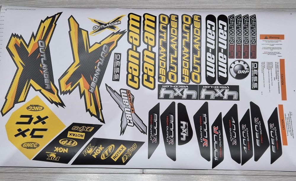 Stickere abțibilduri colante Atv Bombardier Can Am Outlander Renegade