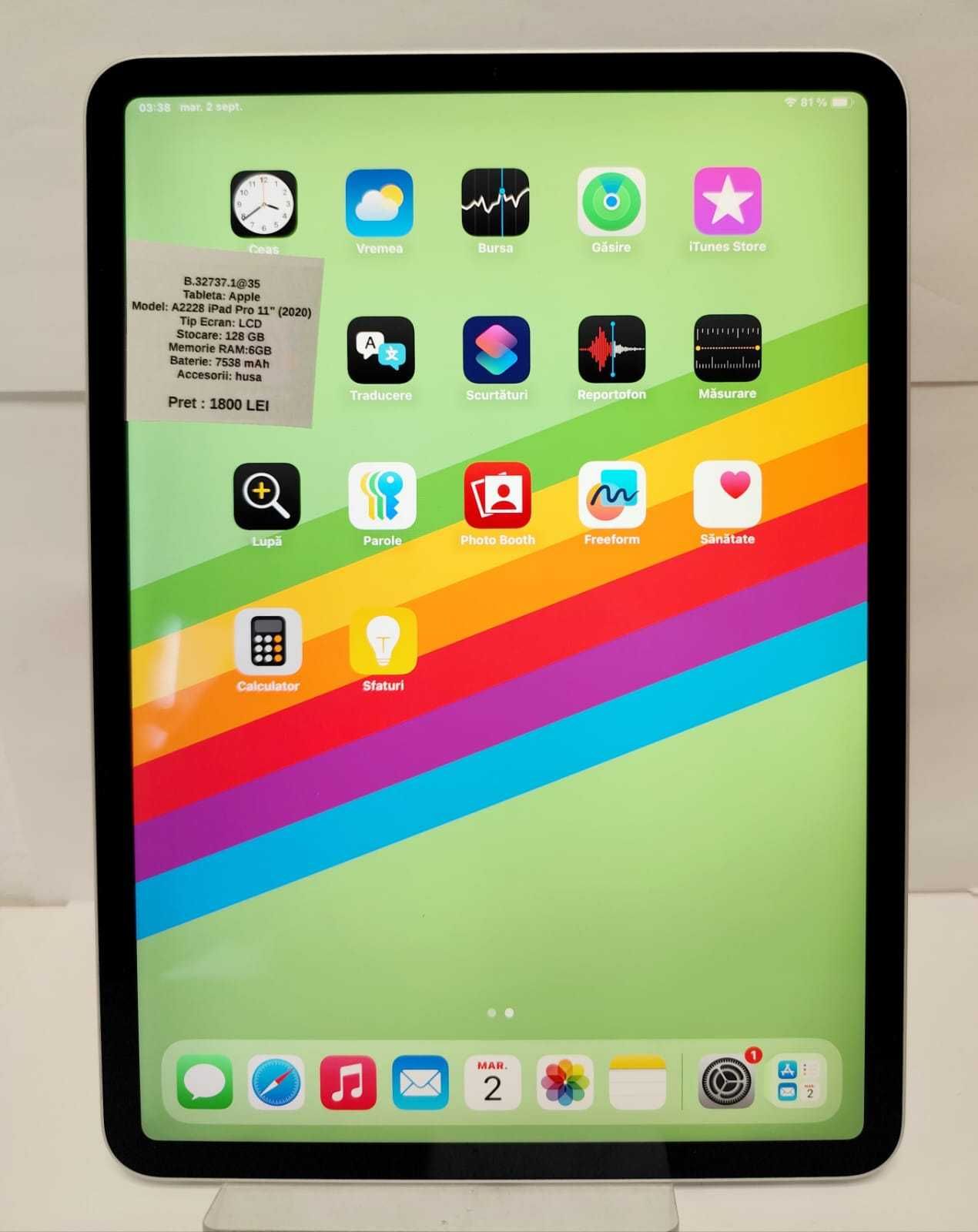 (AG 35) Tableta Apple IPad pro11 b.32737 - 1800Lei Garantie 2ani!