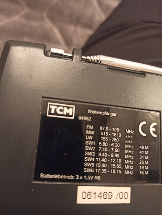 RADIO portabil TCM - 9 Band World Receiver FM, MW, LW, SW