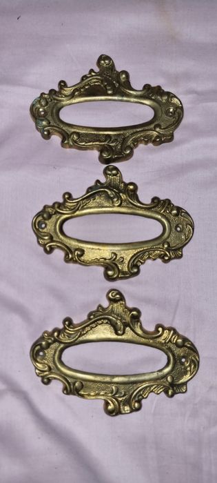Ornamente vintage pt usa de intrare din bronz aurit