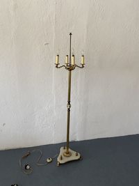 Месингов лампион с ониксова основа