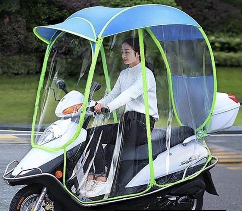 Зонт для мопеда цвет чёрный