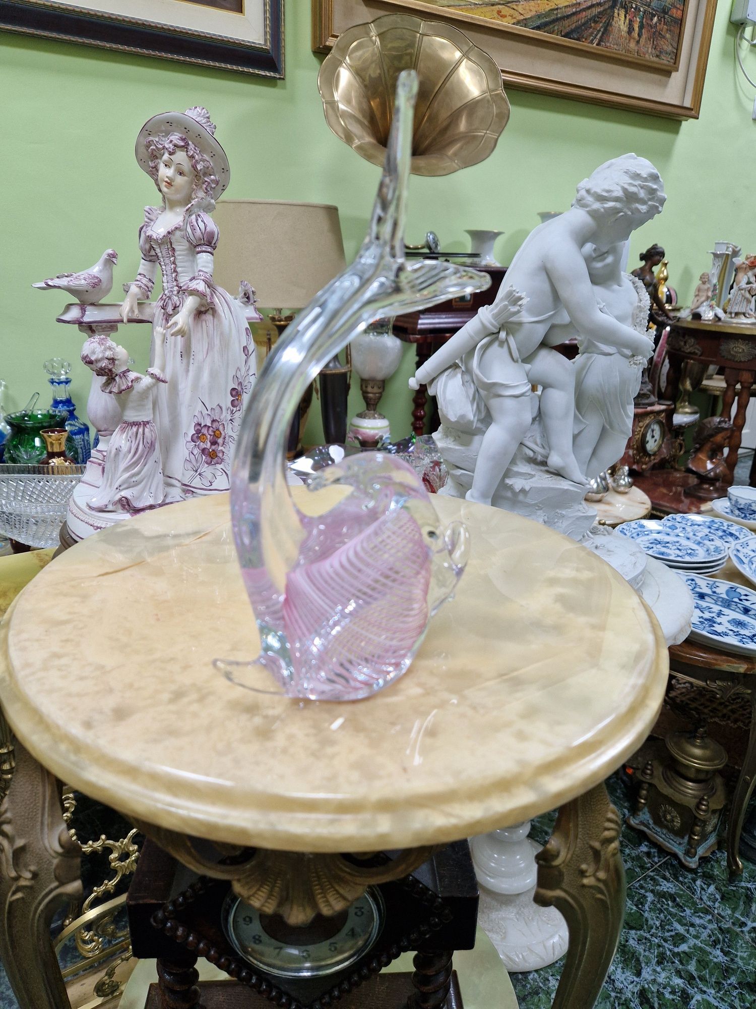 Превъзходна антикварна колекционерска риба Murano