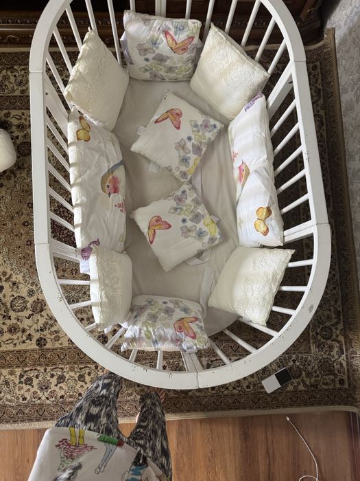 Манеж трансформер, стол-кресло качалка