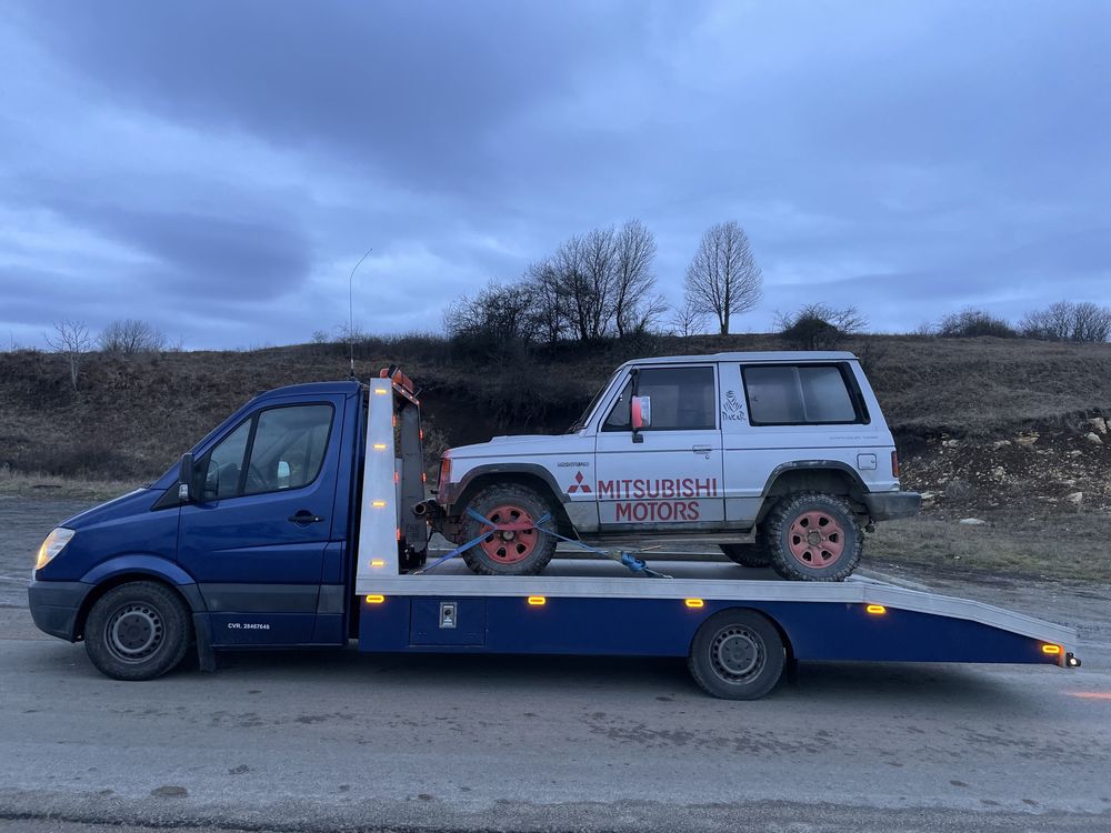 Tractari auto -24/24h-TRANSPORT AUTO , Asistenta rutiera.PLATFORMA 6T