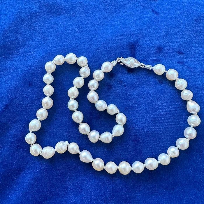 colier perle naturală Akoya de apă sărată