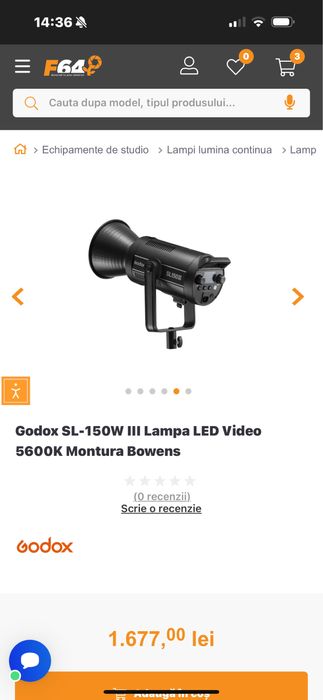 Lampa godox sl 150w led