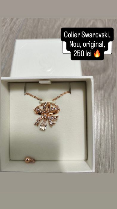 Bijuterii swarovski originale, noi, cutie,