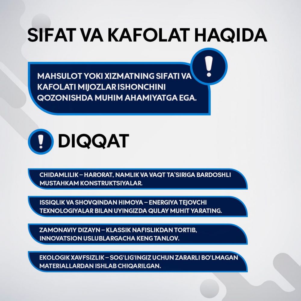 Termo eshik romlar - Sifat va ishonch kafolati, Hamyonbob narxlarda