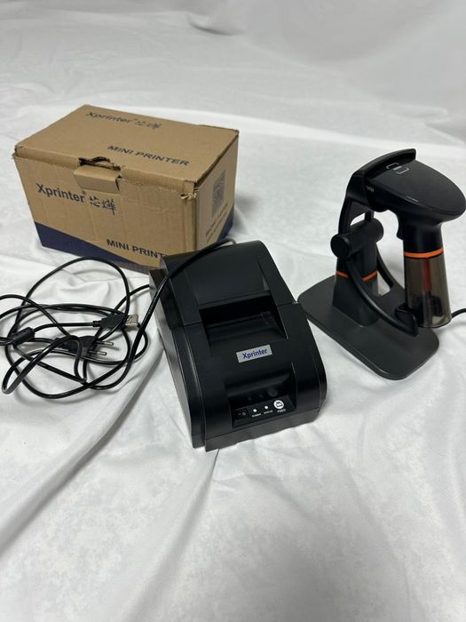 Мини принтер и сканер с подставкой