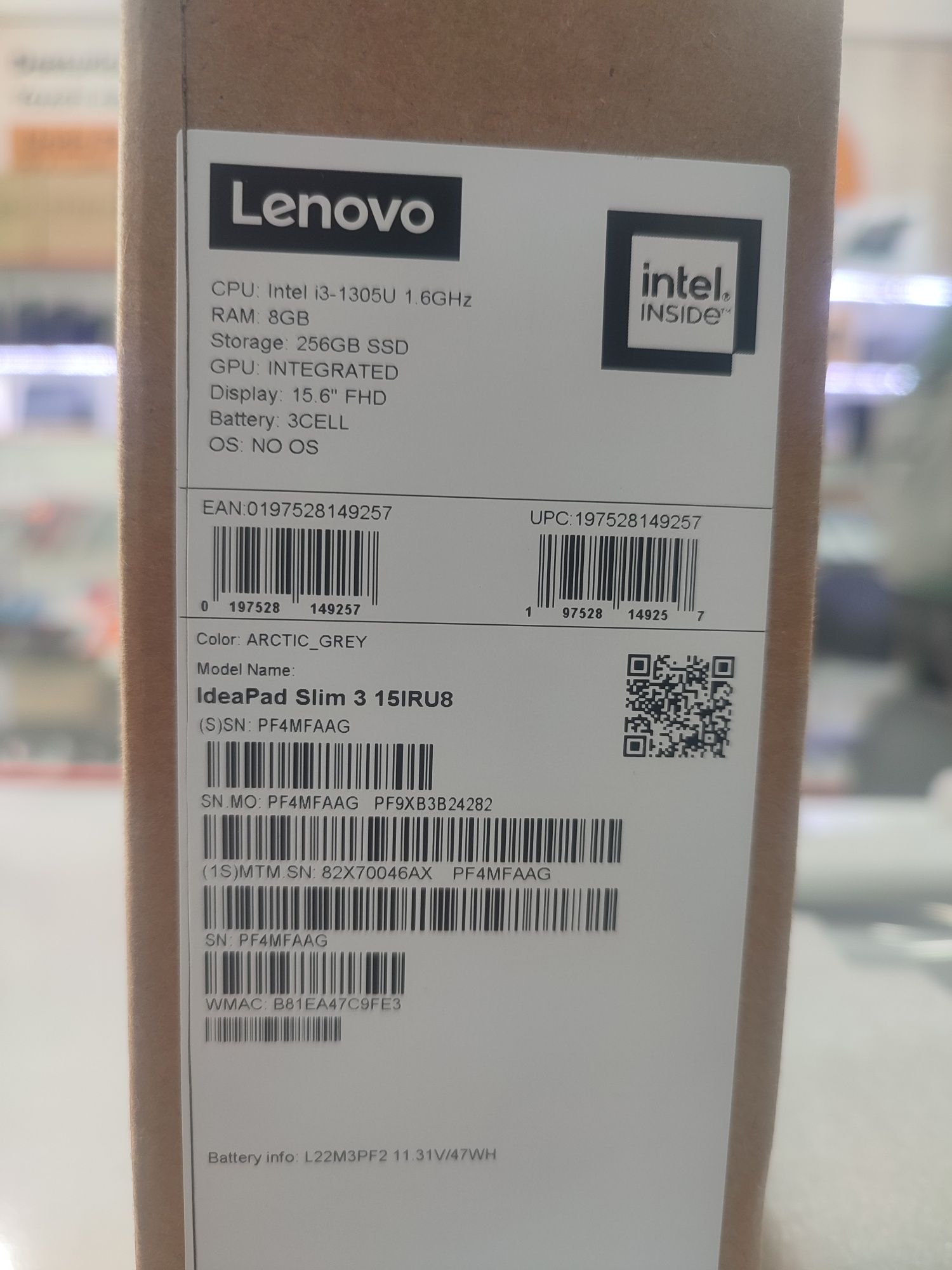 Lenovo core i3 13 avlod eng so'ngi pokoleniyasi