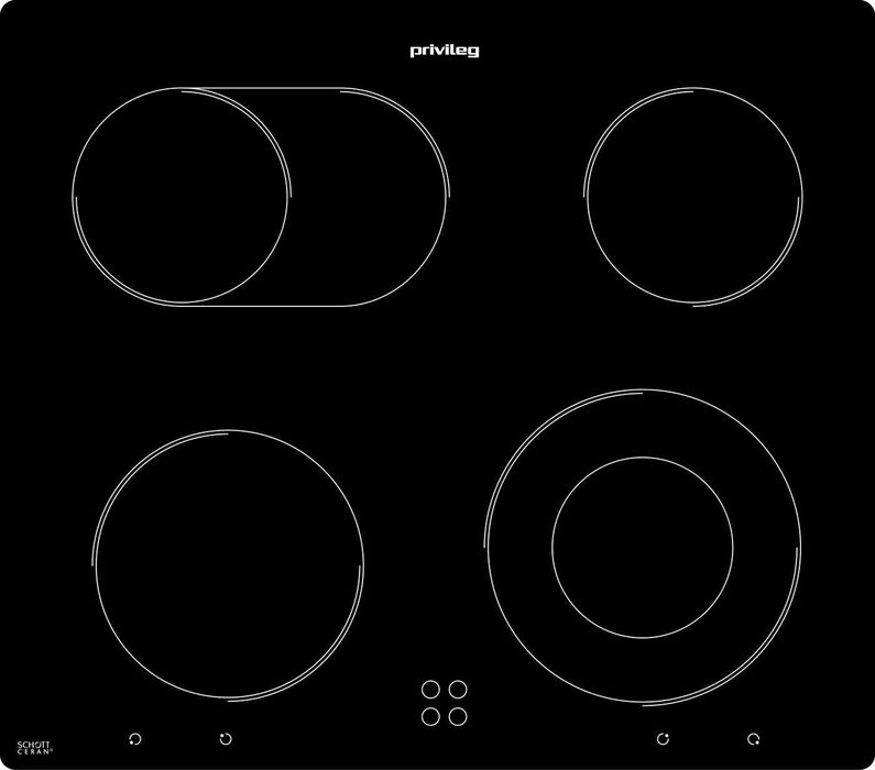 Фурна за вграждане PRIVILEG SETPVO505 +стъклокерамичен плот