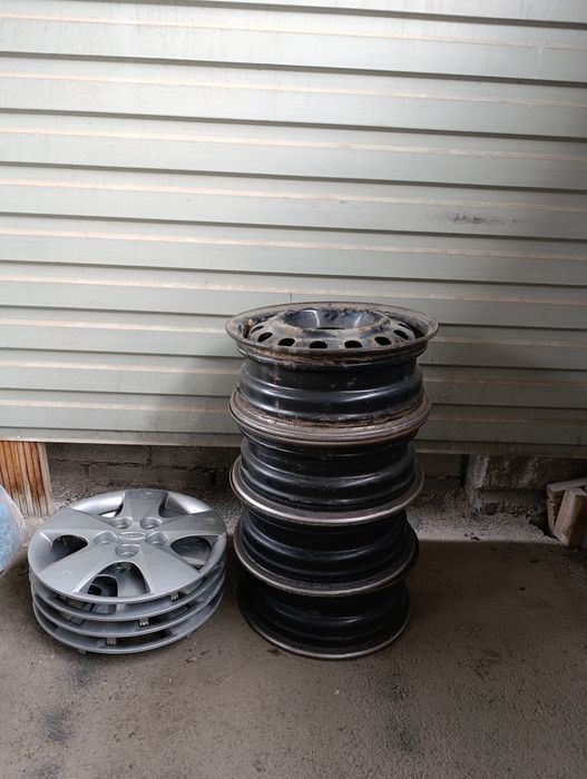 Диски 15R + колпаки Kia