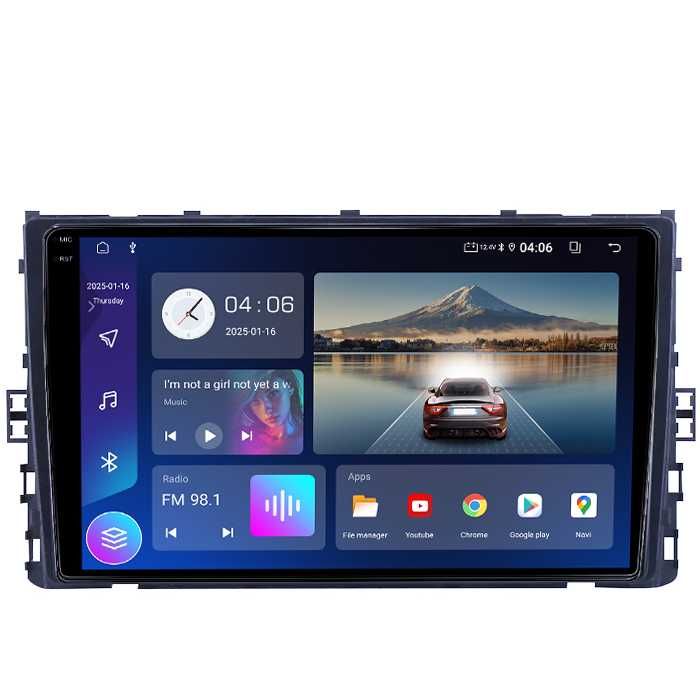 Navigatie VW Golf VII/Polo 2018+, 9 INCH 4GB RAM/64GB ROM,  Android14