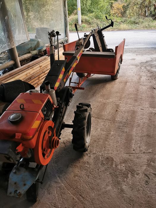 Култиватор ISEKI с фреза и ремарке