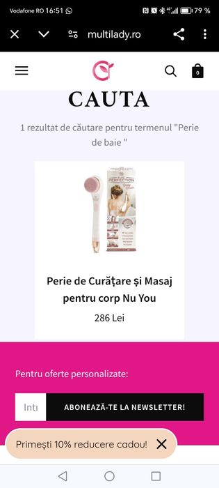 Perie de baie multifuncționala