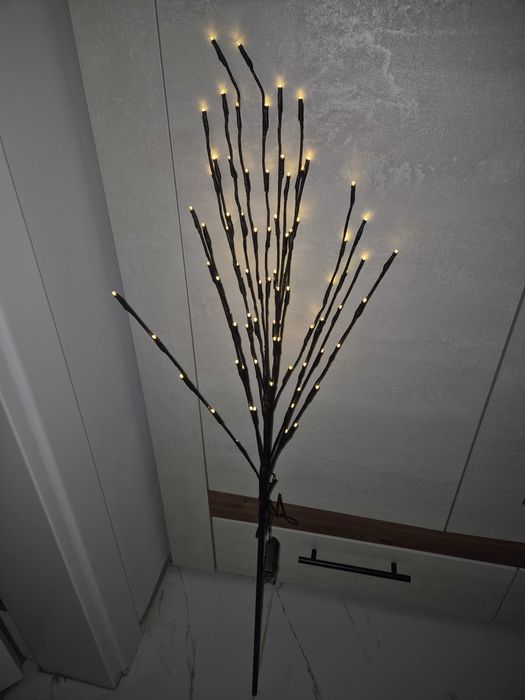 Коледно светещо дърво 110см / 80 LED топла светлина