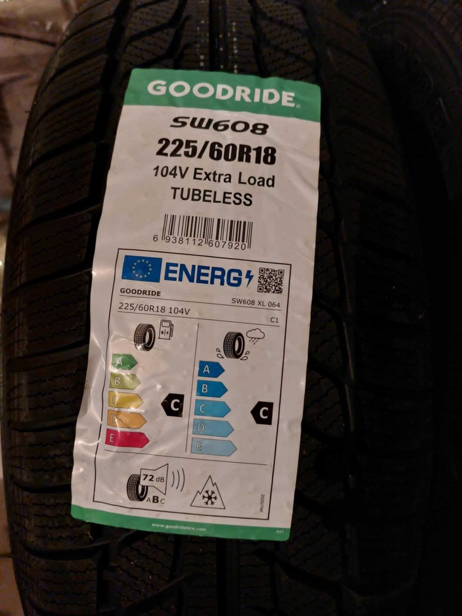 Нови зимни гуми Goodride SW608 SNOWMASTER
225/60 R18 104V XL DOT 17/25