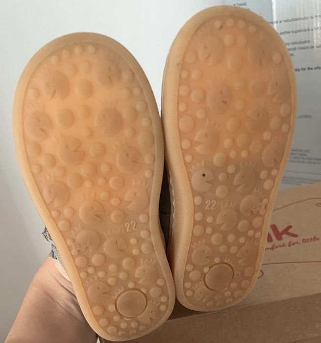 Sandale exterior/încaltaminte copii Opink, culoare gri, marimea 22
