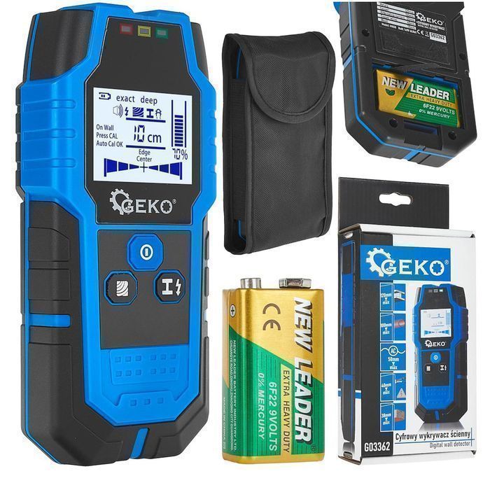 Detector digital pentru fire electrice in pereti geko