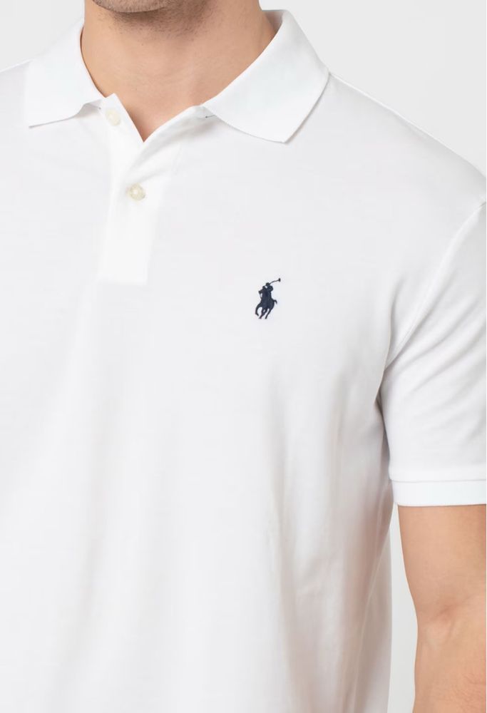 Мъжка бяла тениска Polo Ralph Lauren
