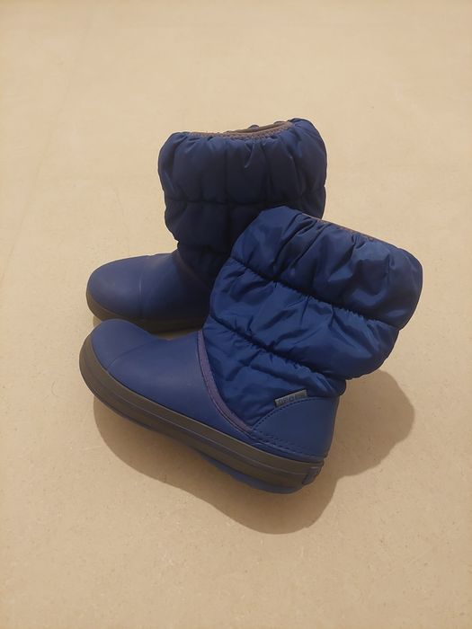 Cizme de zapada Crocs Winter Puff Boot Kids Albastru