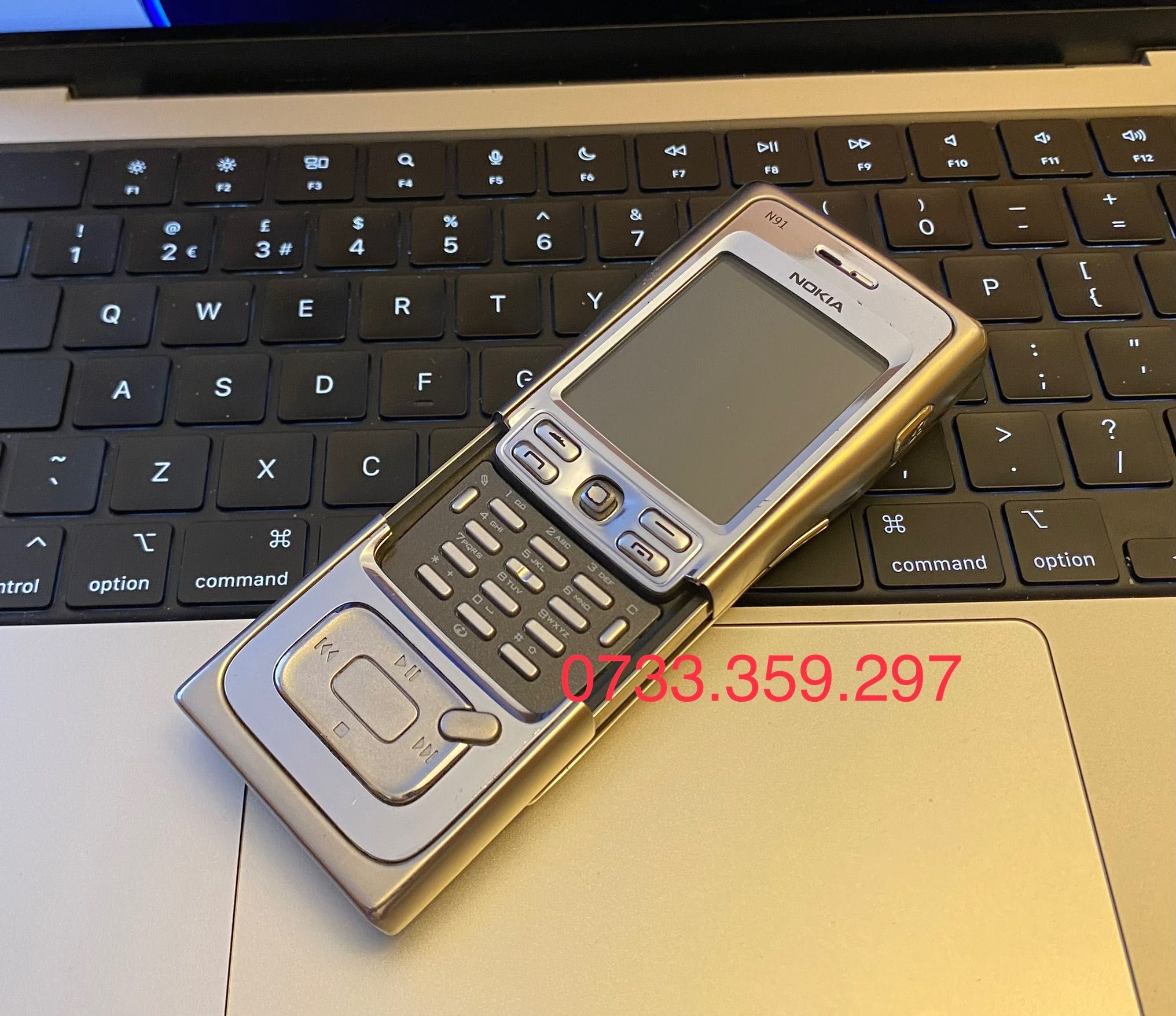 Telefon Nokia N91 classic vintage pentru colectie Stainless Steel