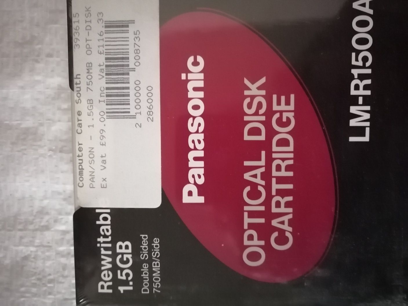 Panasonic optical disk cartridge