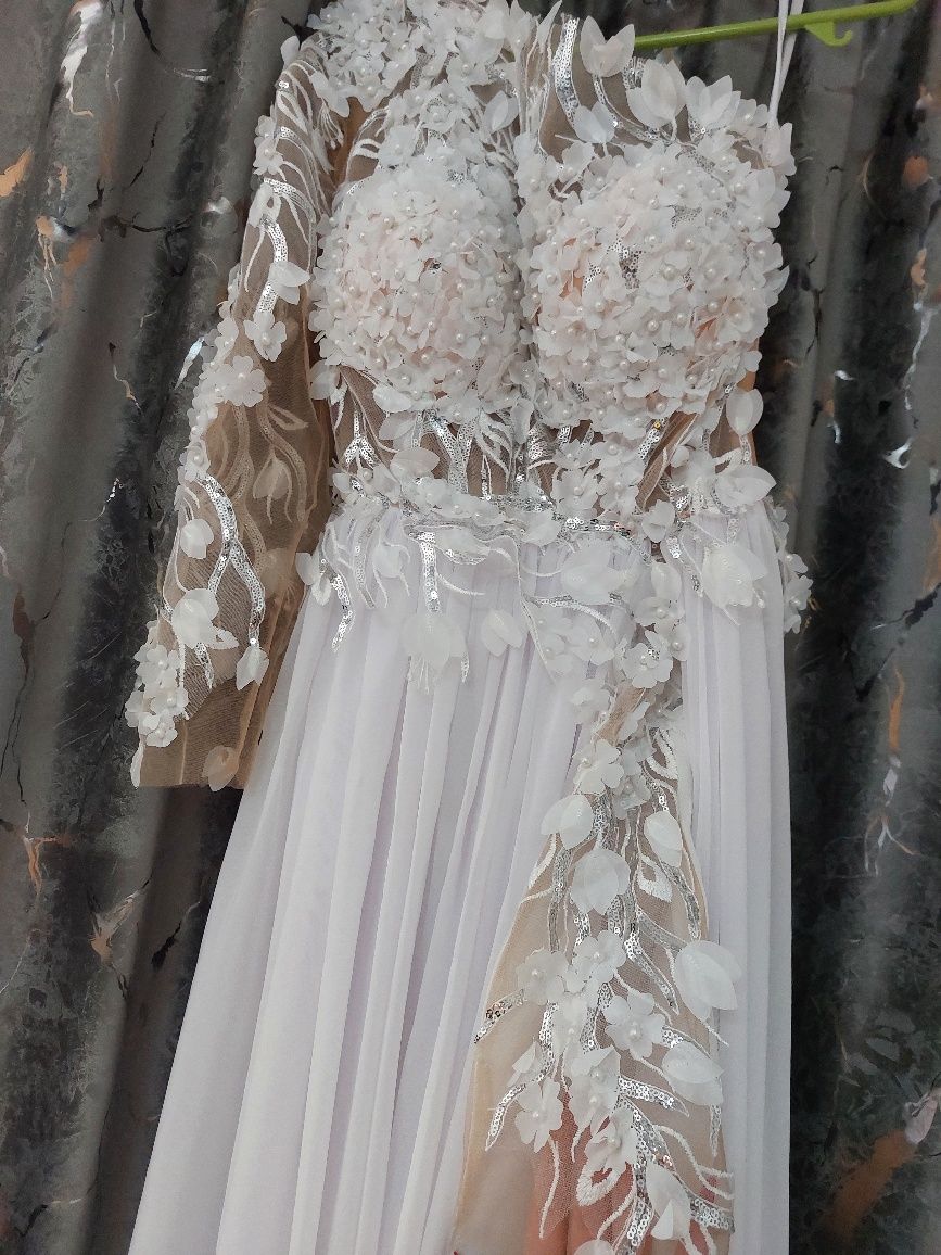 Rochiță albă/cununie/stare civilă/ ocazie elegantă