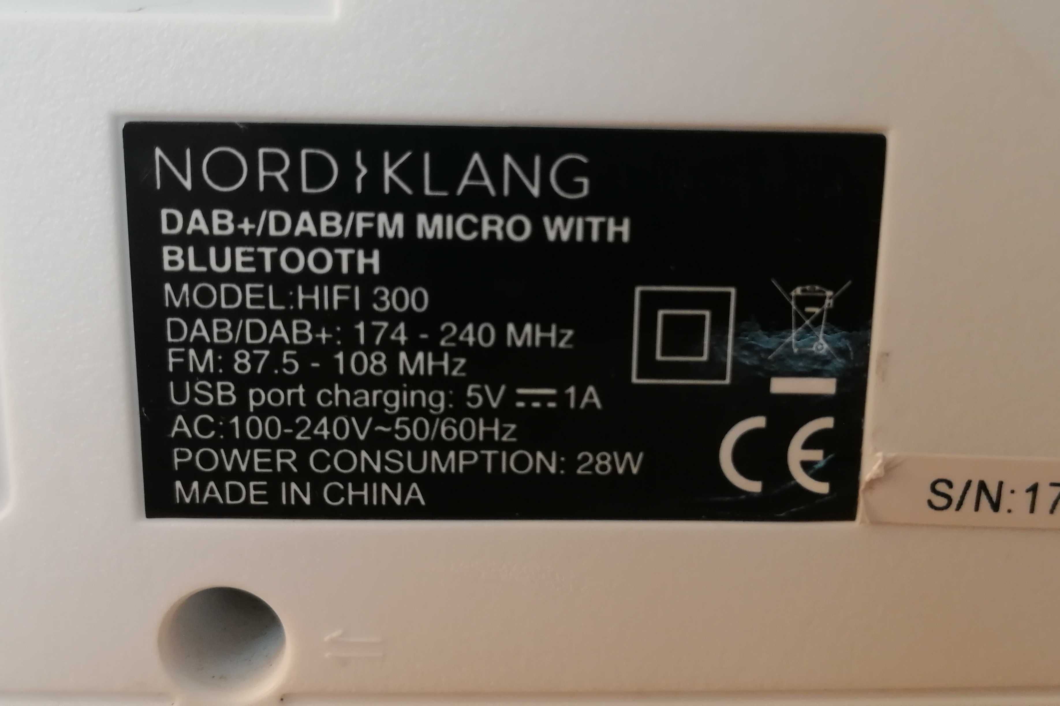 Microsistem NORDKLANG DAB+/DAB/FM/CD/AUX Micro cu Bluetooth