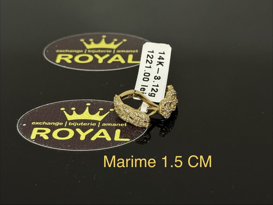 Bijuteria ROYAL : Cercei AUR 14K / 3.12 GR