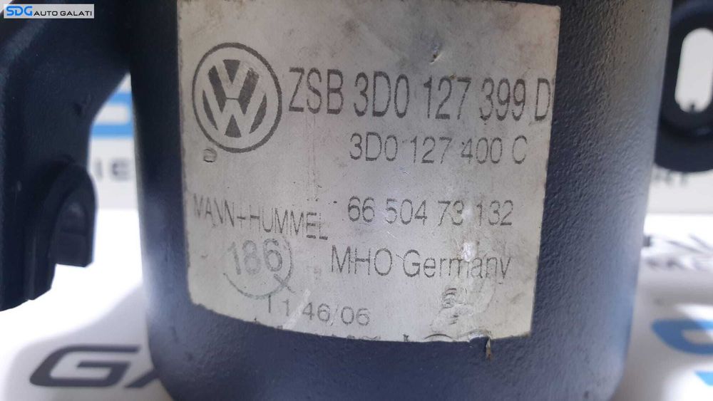 Corp Carcasa Suport Filtru Combustibil Motorina Volkswagen Phaeton 3.0 D CARA CARB CEXA 2002 - 2016 Cod 3D0127399D 3D0127400C