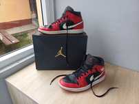 Vand jordan 1 mid black/white-gym red mărimea 41