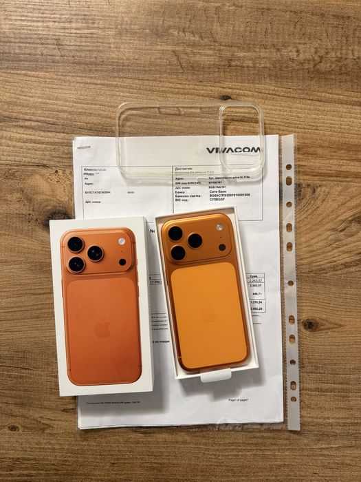 IPhone 17 PRO Виваком Гаранционен като Нов !  Cosmic Orange