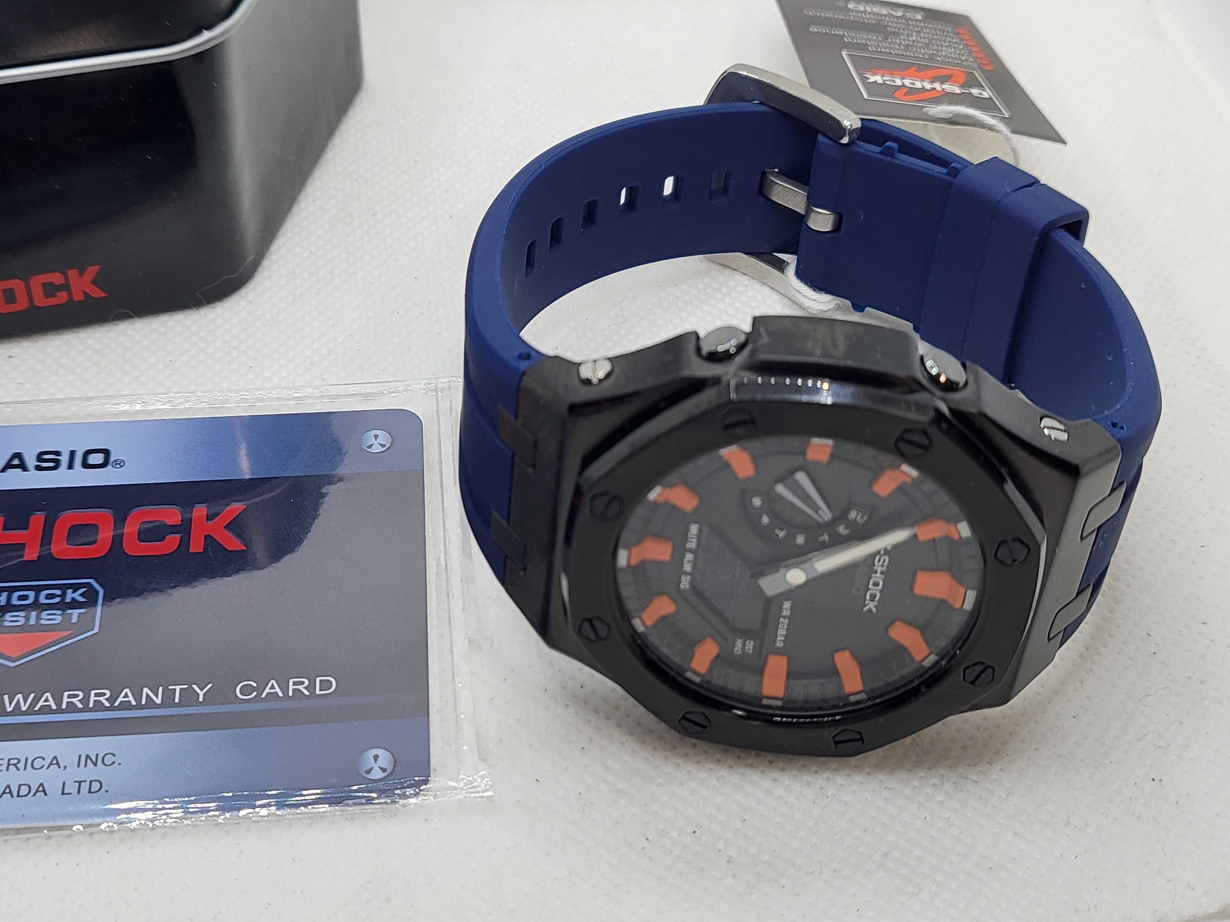 Ceas Casio g shock Royal Casioak GMA-2100 blue-orange, Garantie 2 ani