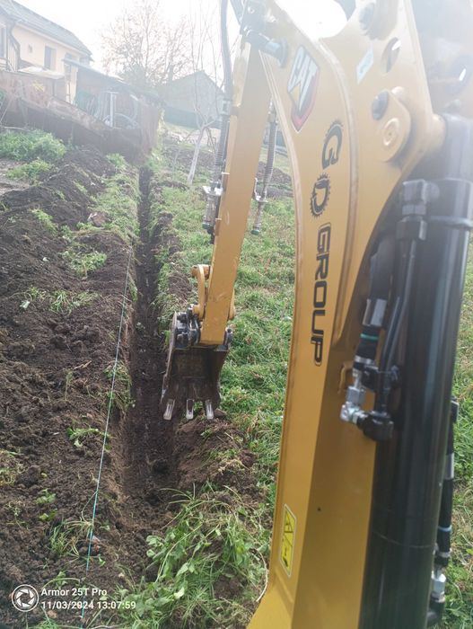 услуги с мини багер