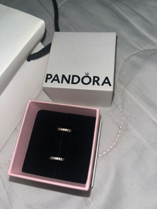 cercei Pandora argint placat cu aur 14k