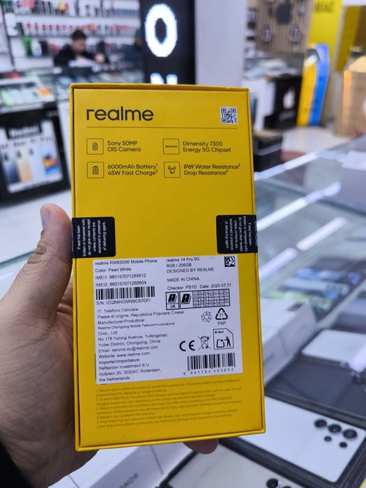 Realmi 14 pro 8/256 pearl White yangi