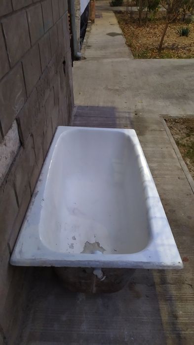 “SSSRda ishlab chiqarilgan chugun vanna, mustahkam va a’lo holatda.
Ч