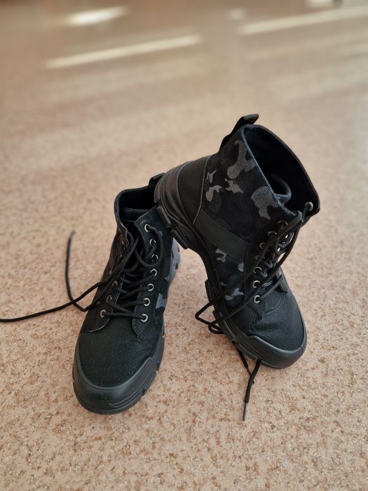 Мужские ботинки комуфлированные