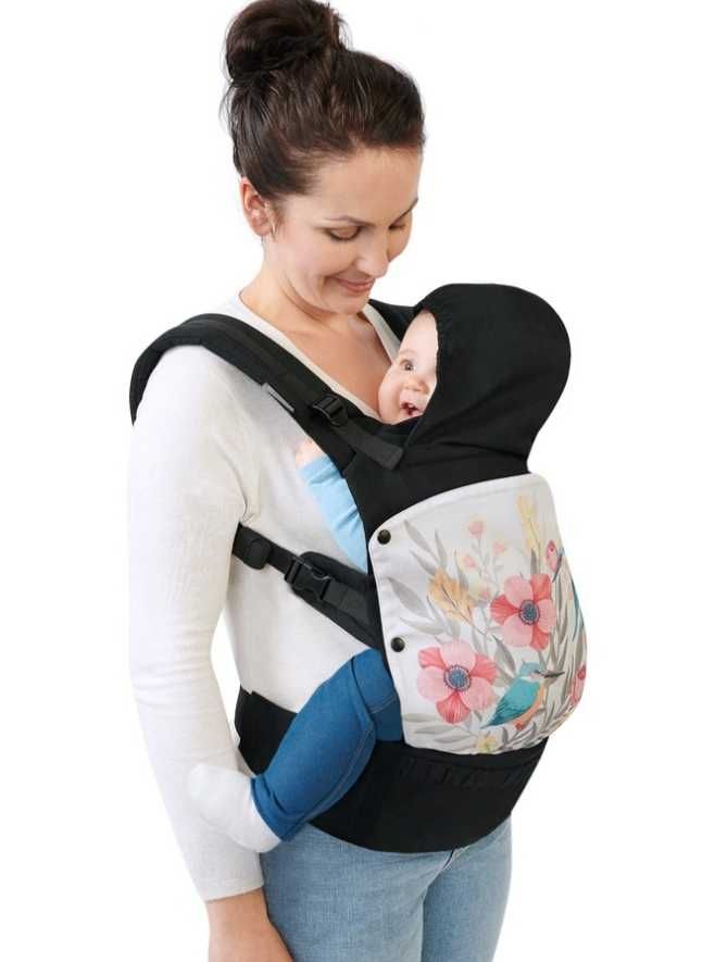 Ергономична раница KinderKraft HUGGY, Птици