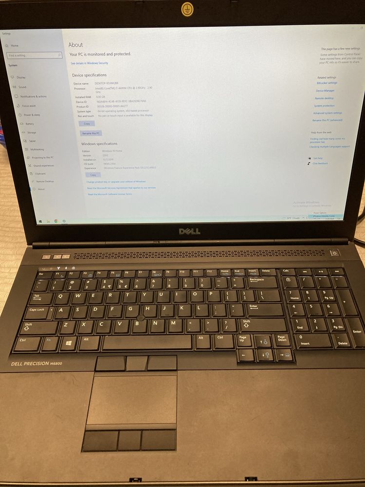 Laptop Dell M6800 i7