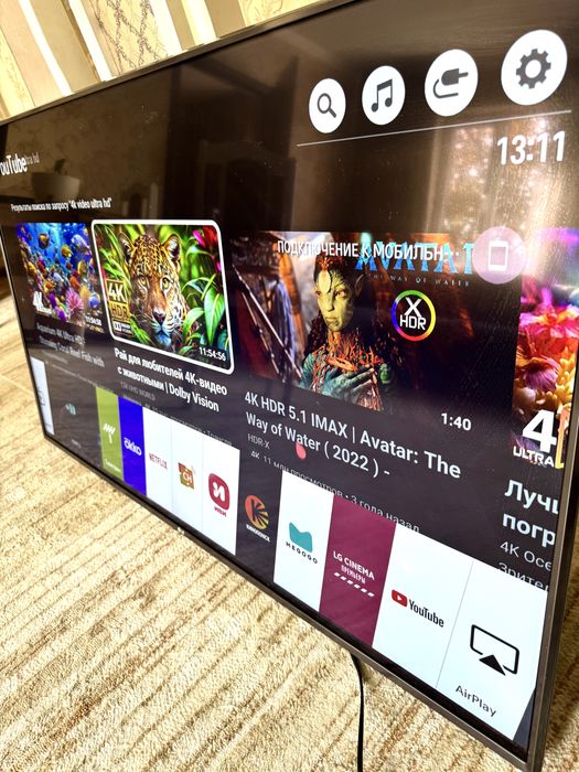 ОРИГИНАЛ ТЕЛЕВИЗОР LG 4К большой smart пульт мышь голосовой ассистент