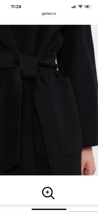 Palton dama Weekend Maxmara Rovo negru