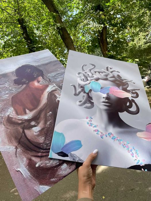 Картины на холсте,ПВХ, дизайн, самоклейка, сертификаты за 1 день