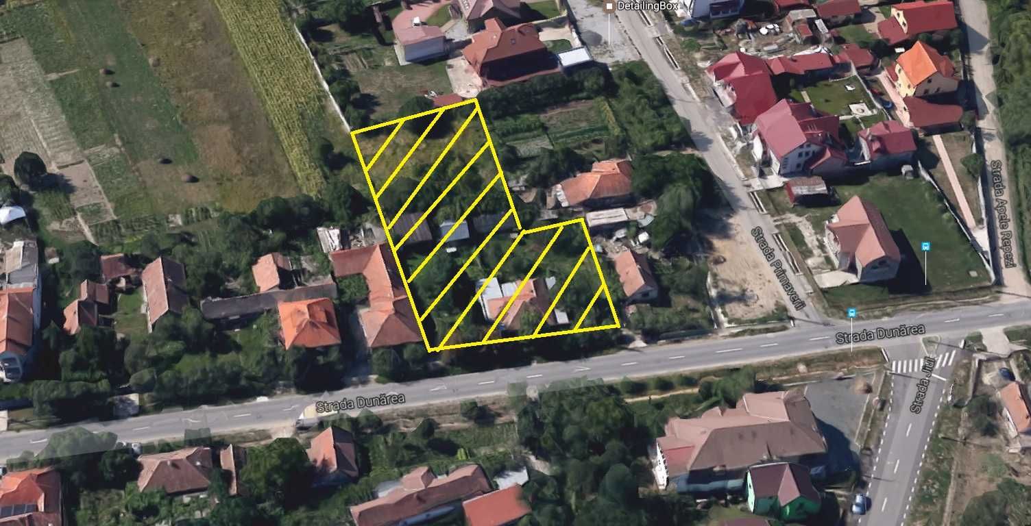 Vând casa cu teren, intravilan 2.071 mp str Dunarea, Ghiroda