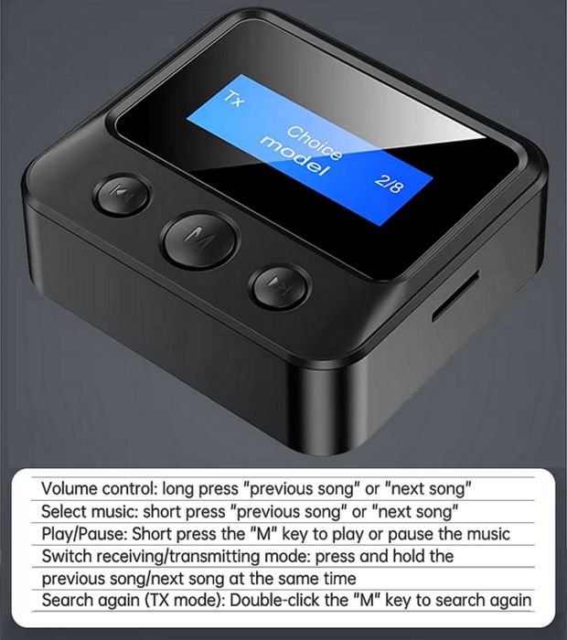 Adaptor receptor/transmitator bluetooth