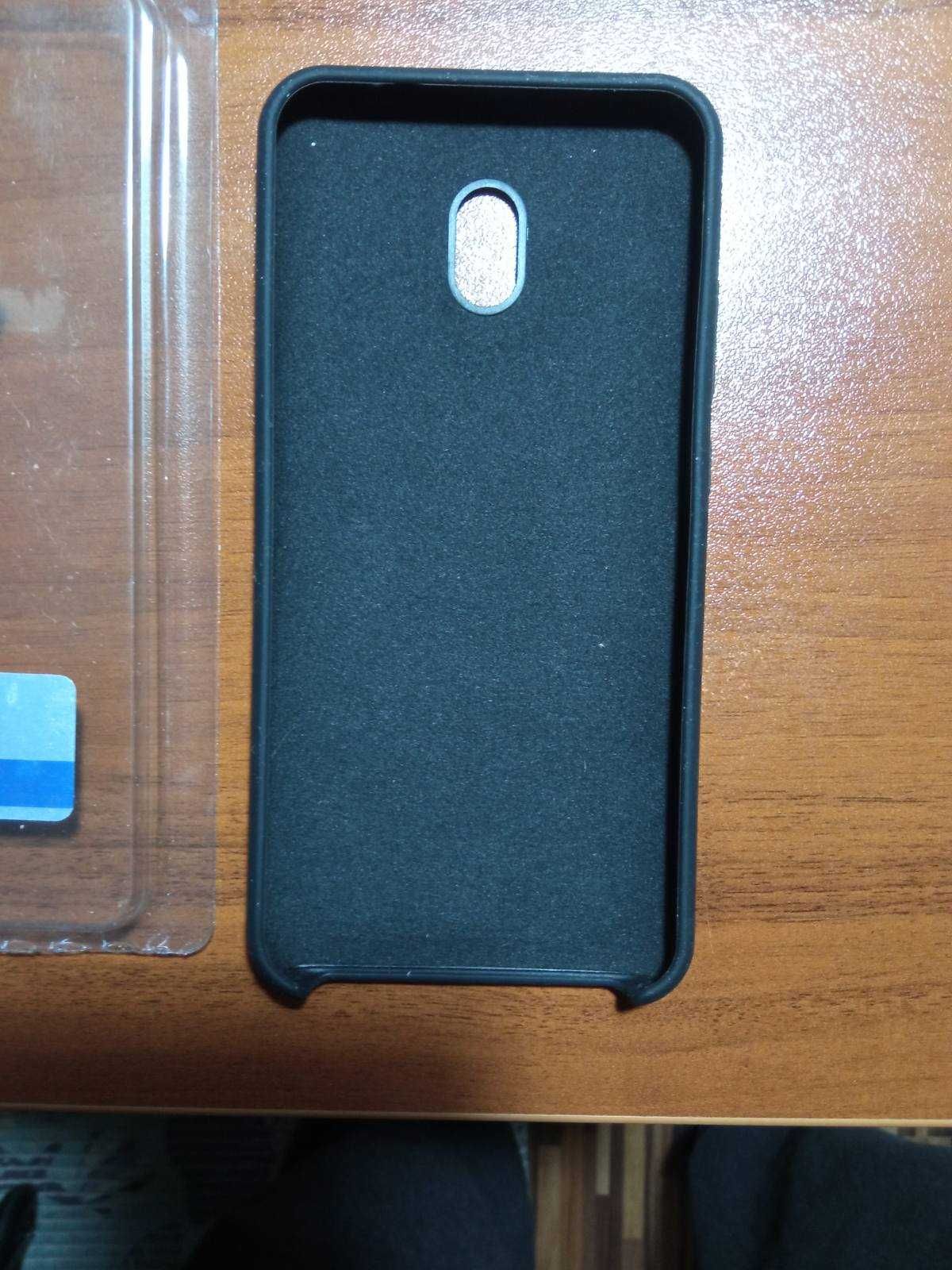 Калъф и Темперирано стъкло за телефон Xiaomi Redmi 9 Black и Redmi 8